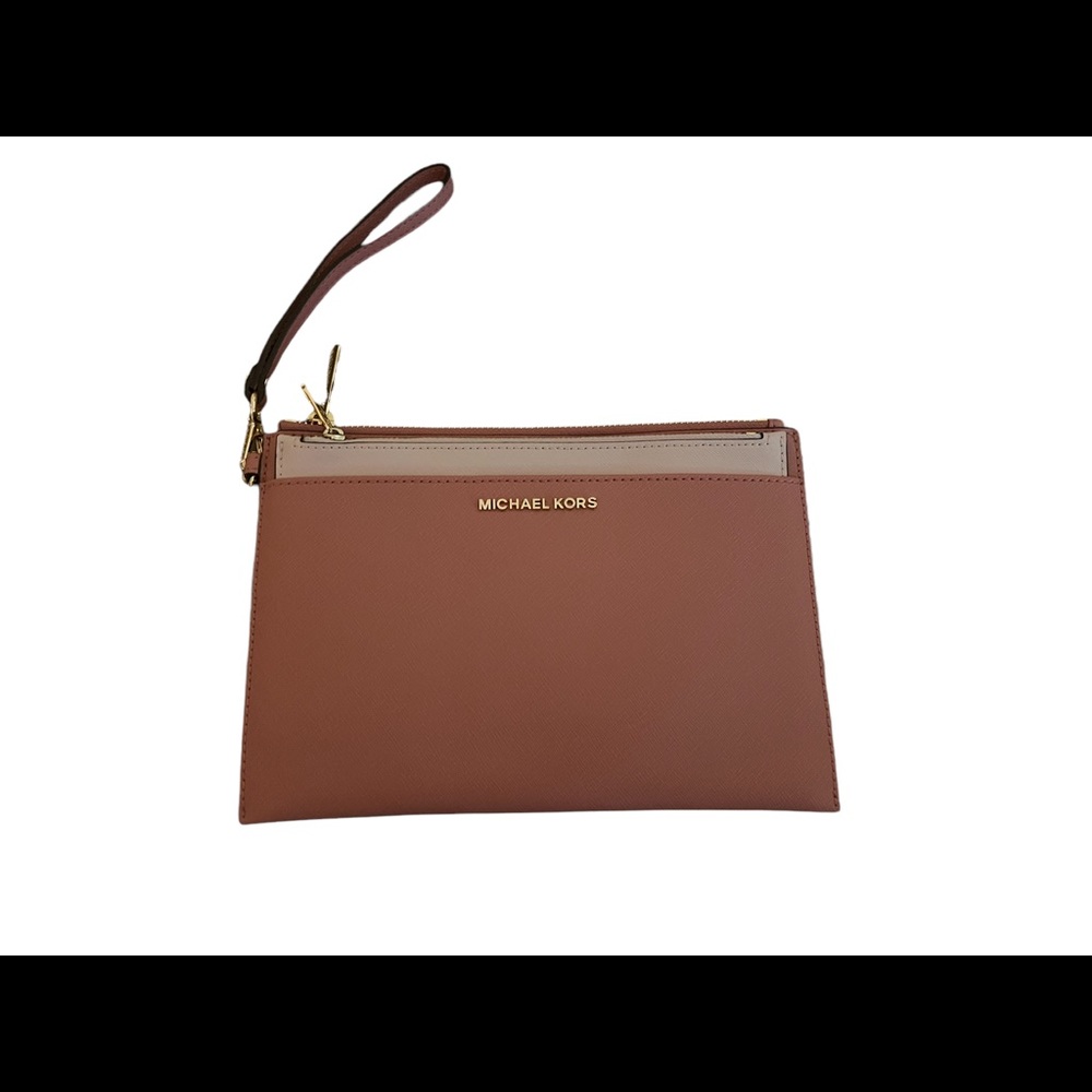 Michael Kors two tone wristlet